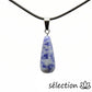 pendentif goutte longue sodalite selection zen