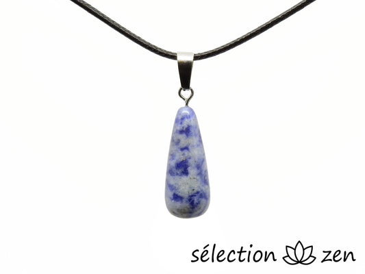 pendentif goutte longue sodalite selection zen