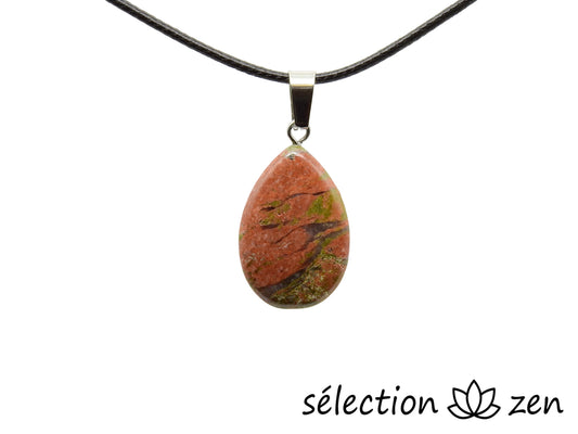 pendentif goutte unakite selection-zen