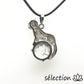 selection zen pendentif leopard howlite blanche