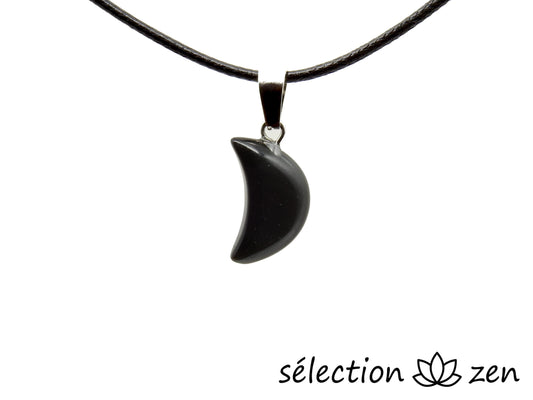 pendentif lune agate noire selection-zen