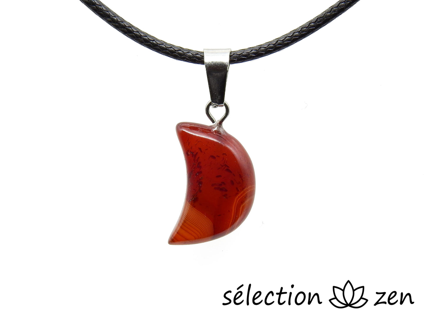 pendentif lune cornaline selection-zen