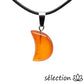selection zen pendentif cornaline lune