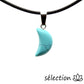 pendentif lune howlite turquoise selection-zen