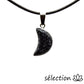 pendentif lune obsidienne flocon de neige