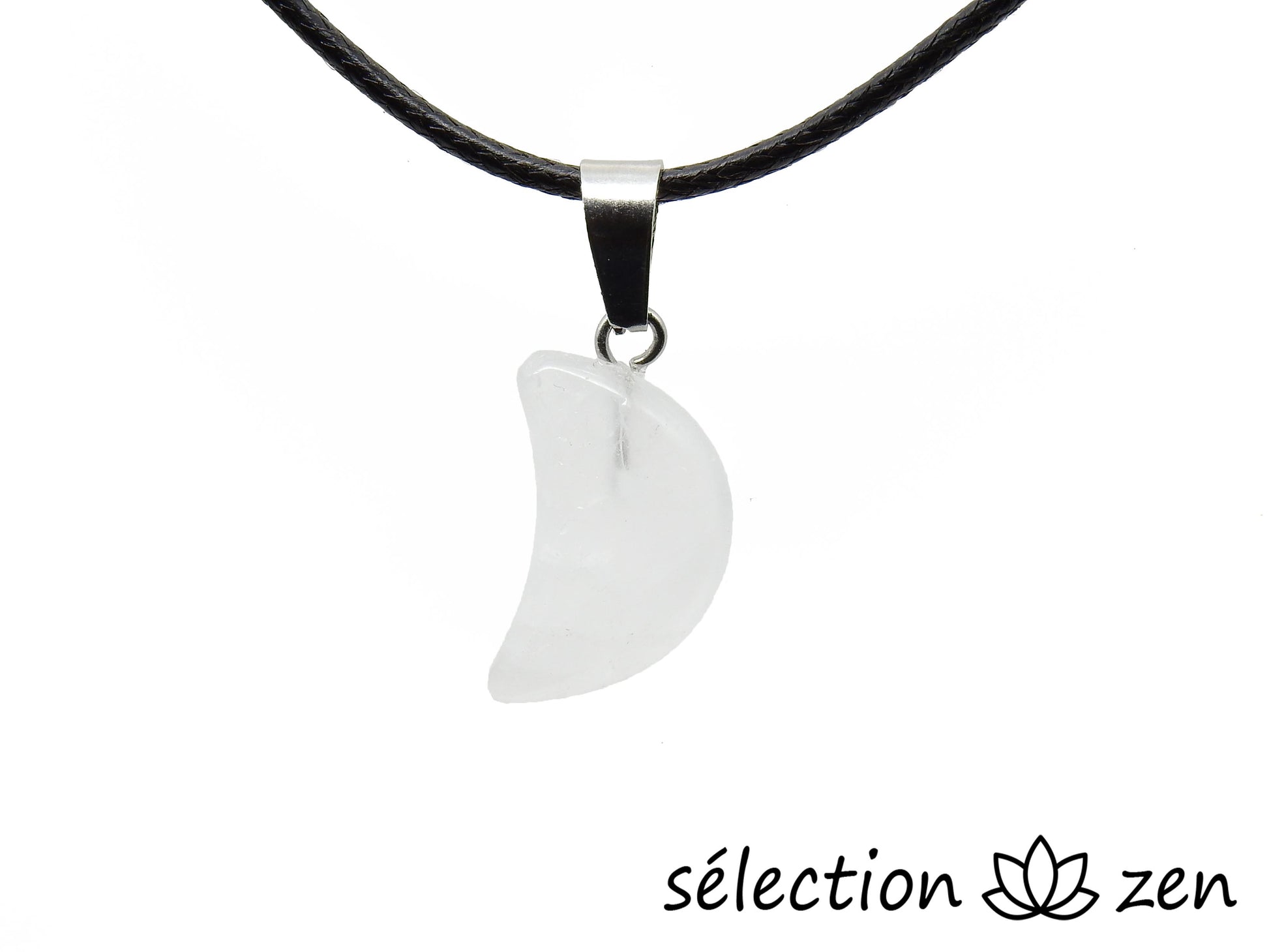 pendentif lune quartz blanc selection-zen