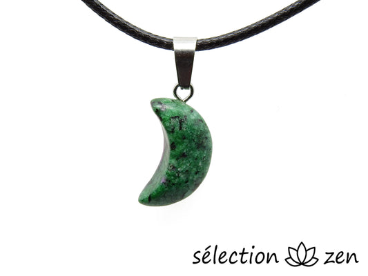 pendentif lune rubis zoisite selection-zen