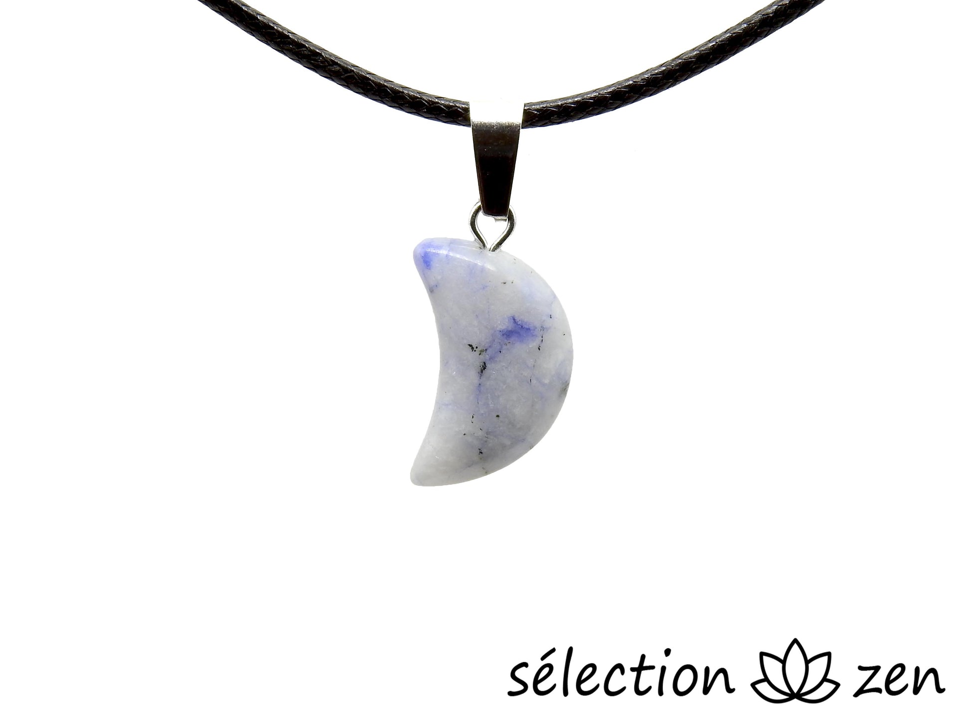 selection zen pendentif lune sodalite