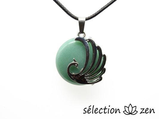 pendentif paon aventurine selection-zen