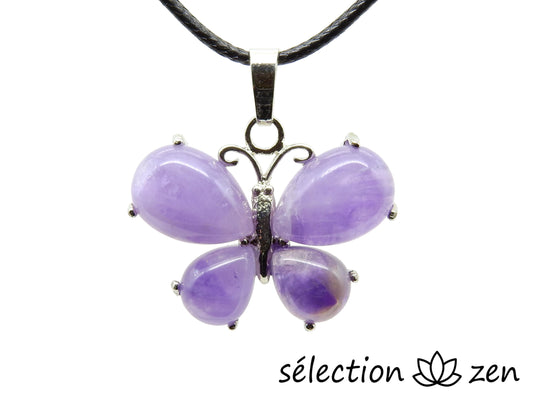 pendentif améthyste papillon selection-zen