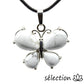 pendentif papillon howlite blanche selection-zen
