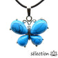 pendentif howlite bleue papillon selection-zen