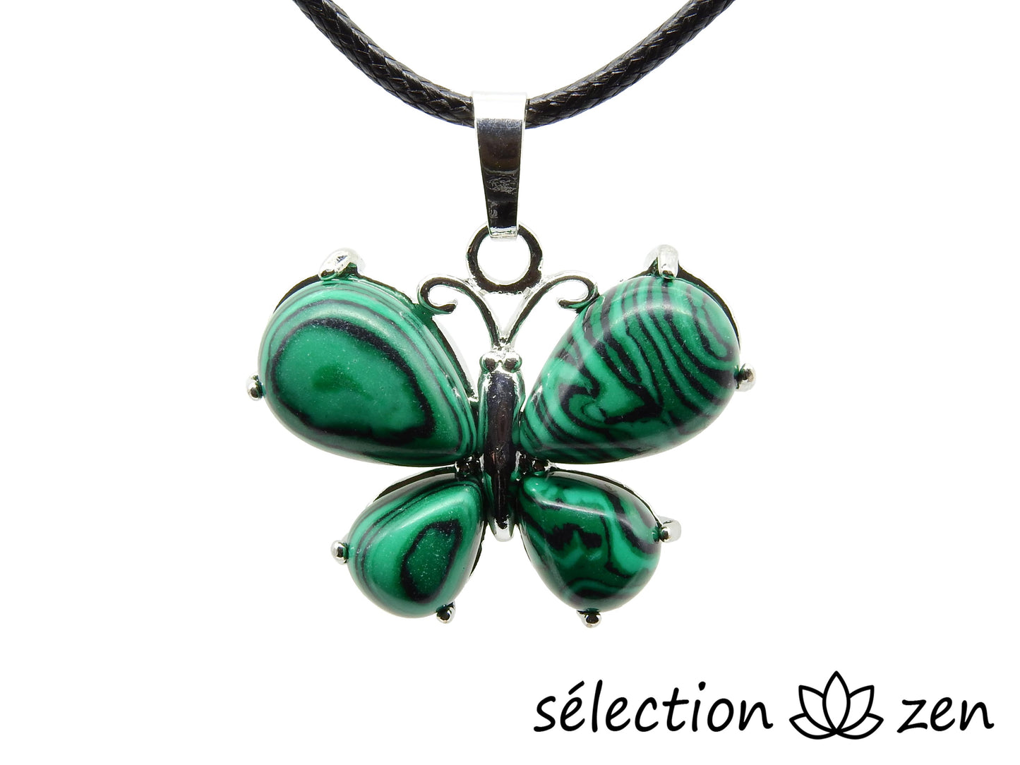 pendentif malachite papillon selection-zen