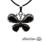 pendentif agate noire papillon selection-zen