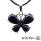 pendentif pierre de sable bleu papillon selection-zen