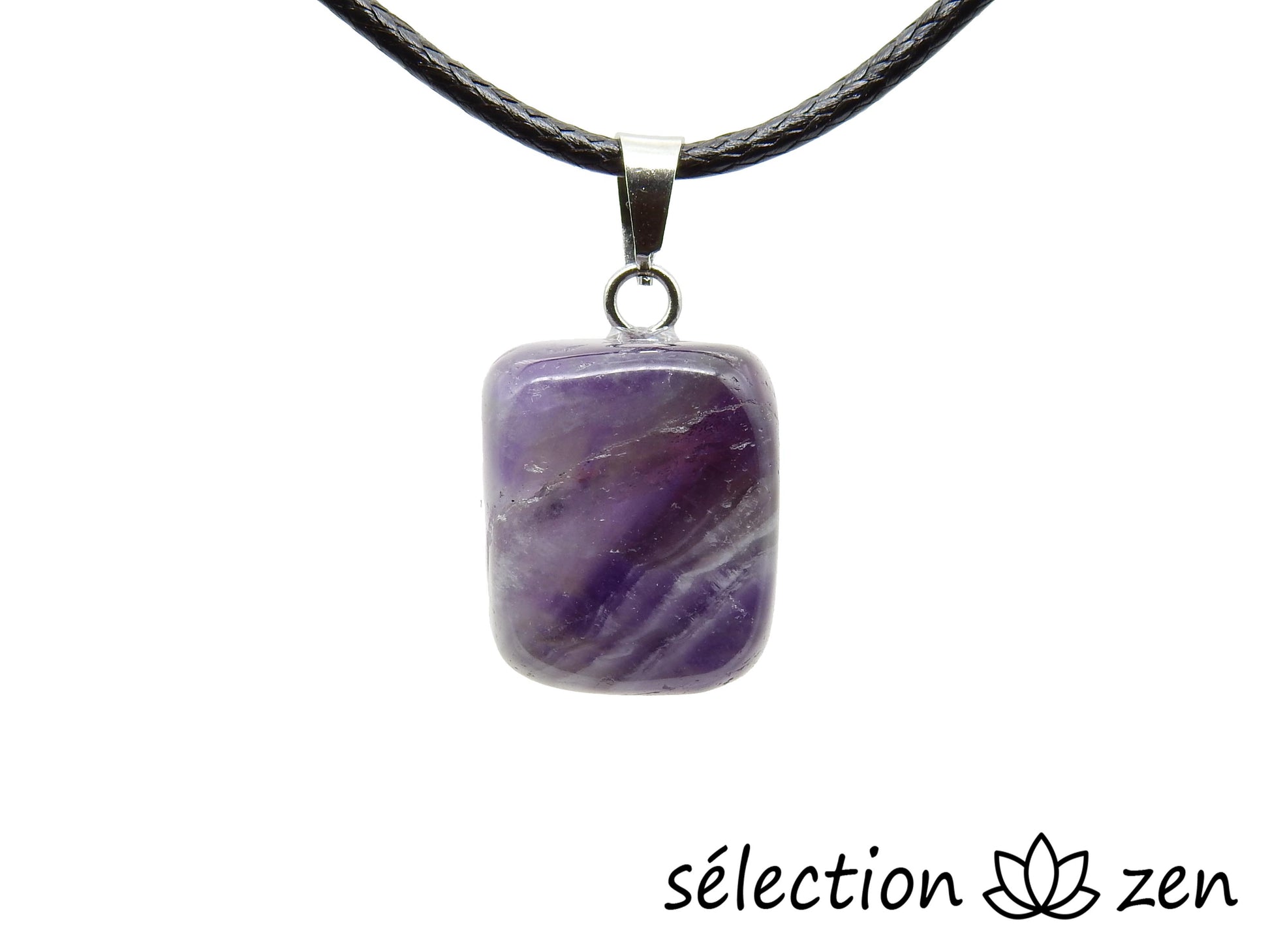 améthyste pendentif pierre roulée selection zen