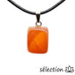selection zen pendentif pierre roulée cornaline