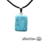 pendentif pierre roulée howlite turquoise selection zen