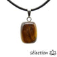 selection-zen pendentif pierre roulée oeil de tigre jaune
