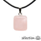 Pendentif pierre roulée quartz rose