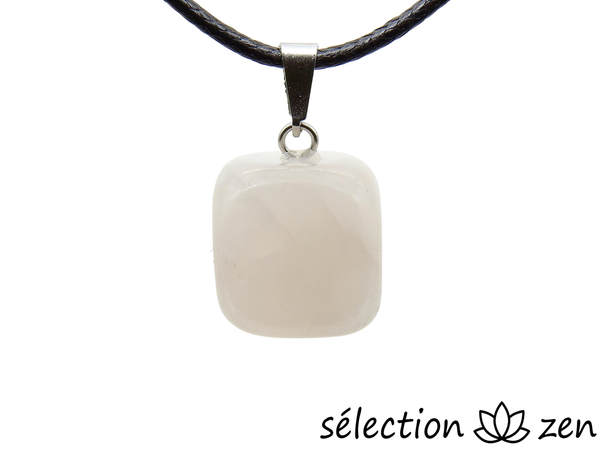 pendentif pierre roulée quartz rose selection-zen
