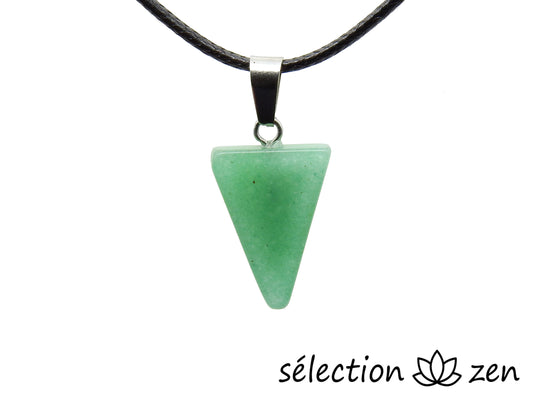 pendentif triangle aventurine selection-zen