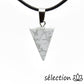 pendentif triangle howlite blanche selection zen