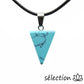 pendentif triangle howlite turquoise selection-zen
