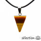 pendentif triangle oeil de tigre selection zen