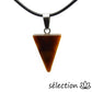 œil de tigre pendentif triangle selection zen