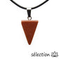 pendentif triangle pierre de sable marron selection-zen
