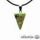 pendentif triangle rubis zoisite selection zen