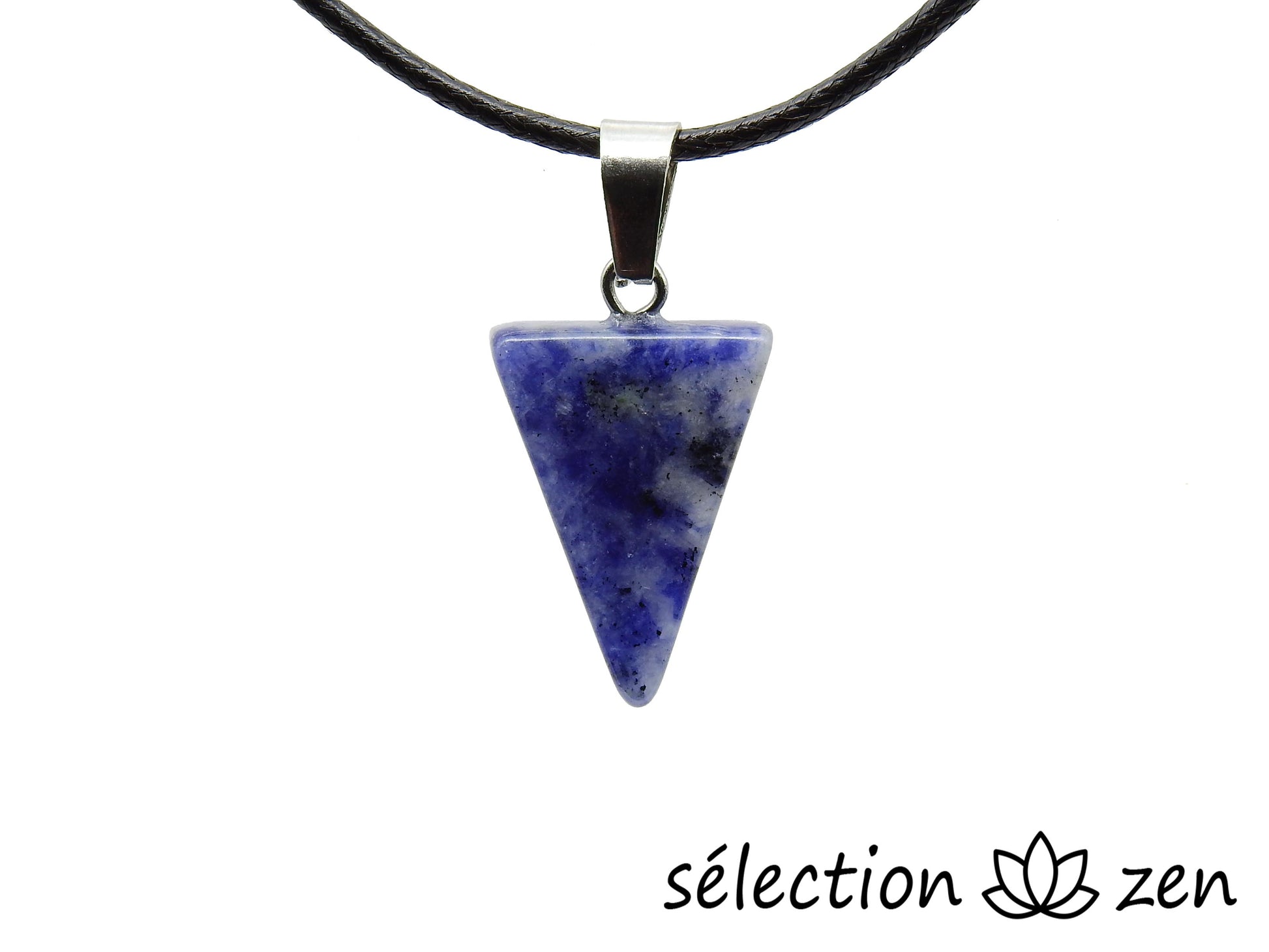 pendentif triangle sodalite selection zen