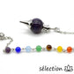 pendule boule améthyste avec chaine 7 chakras selection-zen