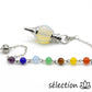 pendule boule opalite avec chaine 7 chakras selection-zen