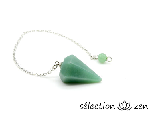 pendule aventurine pointe selection-zen