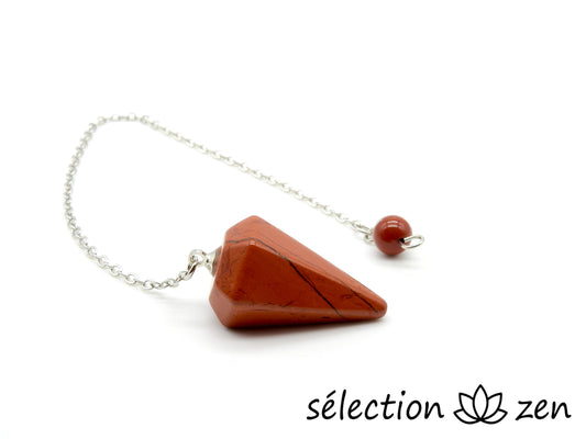 pendule pointe jaspe rouge selection-zen