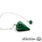 selection-zen pendule pointe malachite