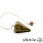 selection-zen pendule unakite pointe