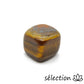 selection zen pierre roulée cube oeil de tigre jaune